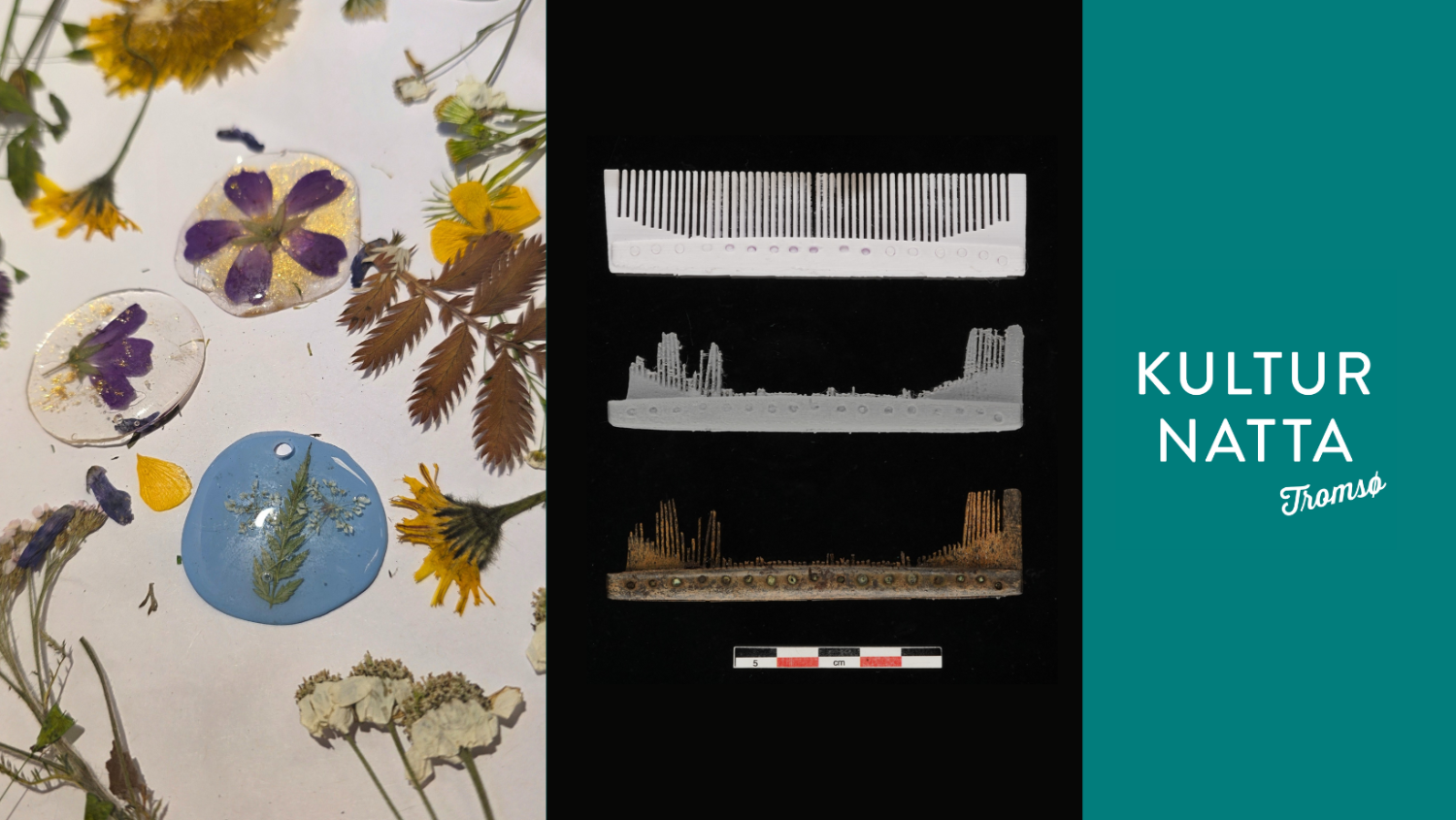 Illustrasjons-/bannerbilde for Kulturnatta | Drop-in aktiviteter for barna p&aring; dagtid: lag smykke og middelalderkam