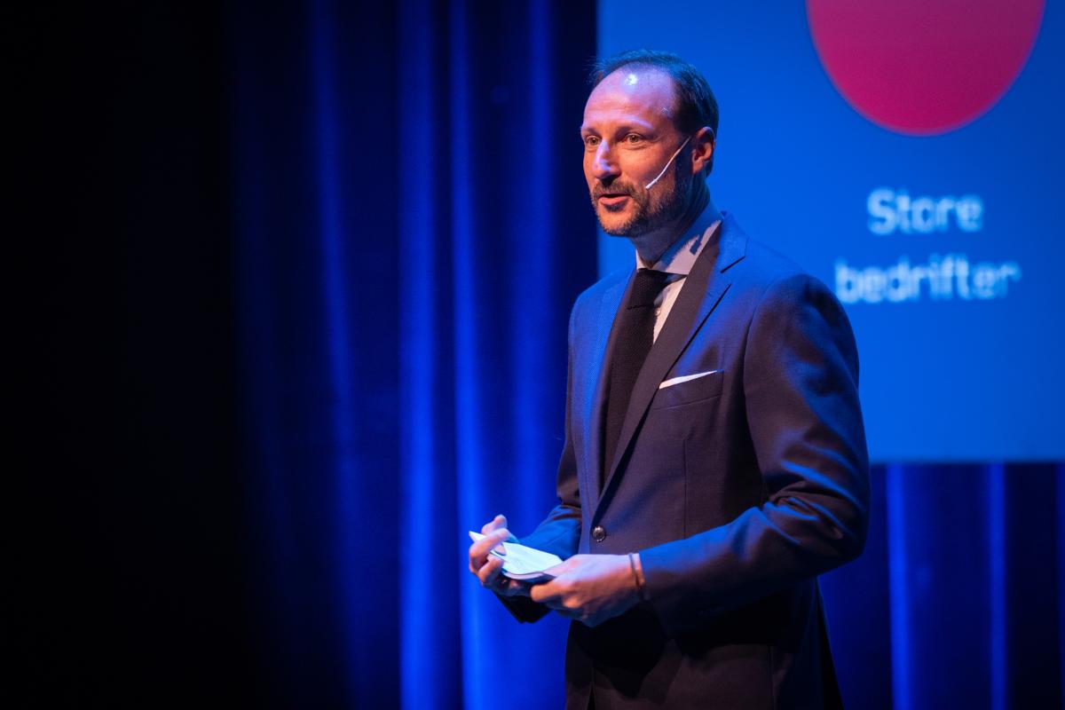 Kronprins Haakon på scenen