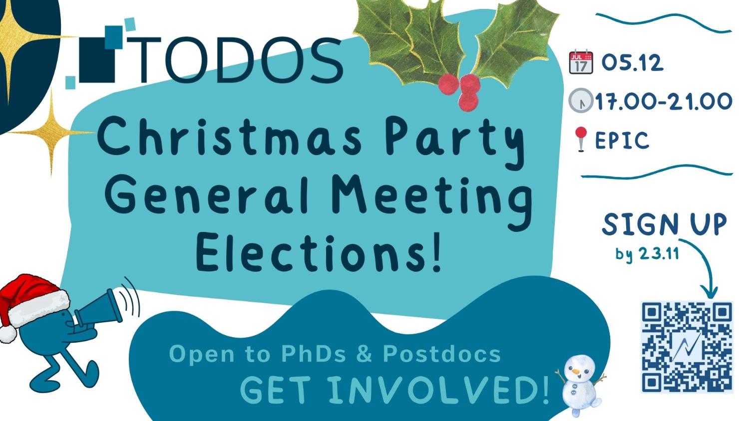 Illustrasjons-/bannerbilde for TODOS: Christmas Party