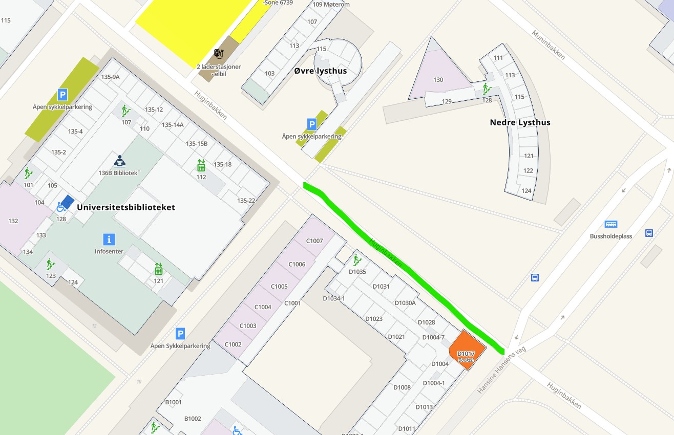 Kartutsnitt Huginbakken