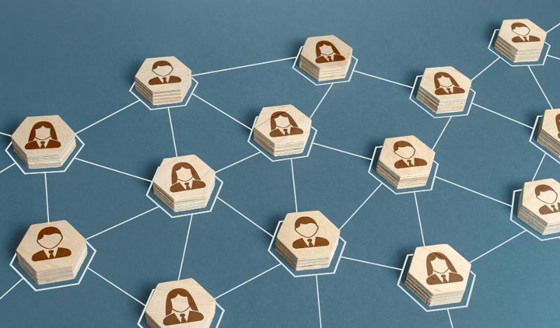 Illustrasjon av nettverk