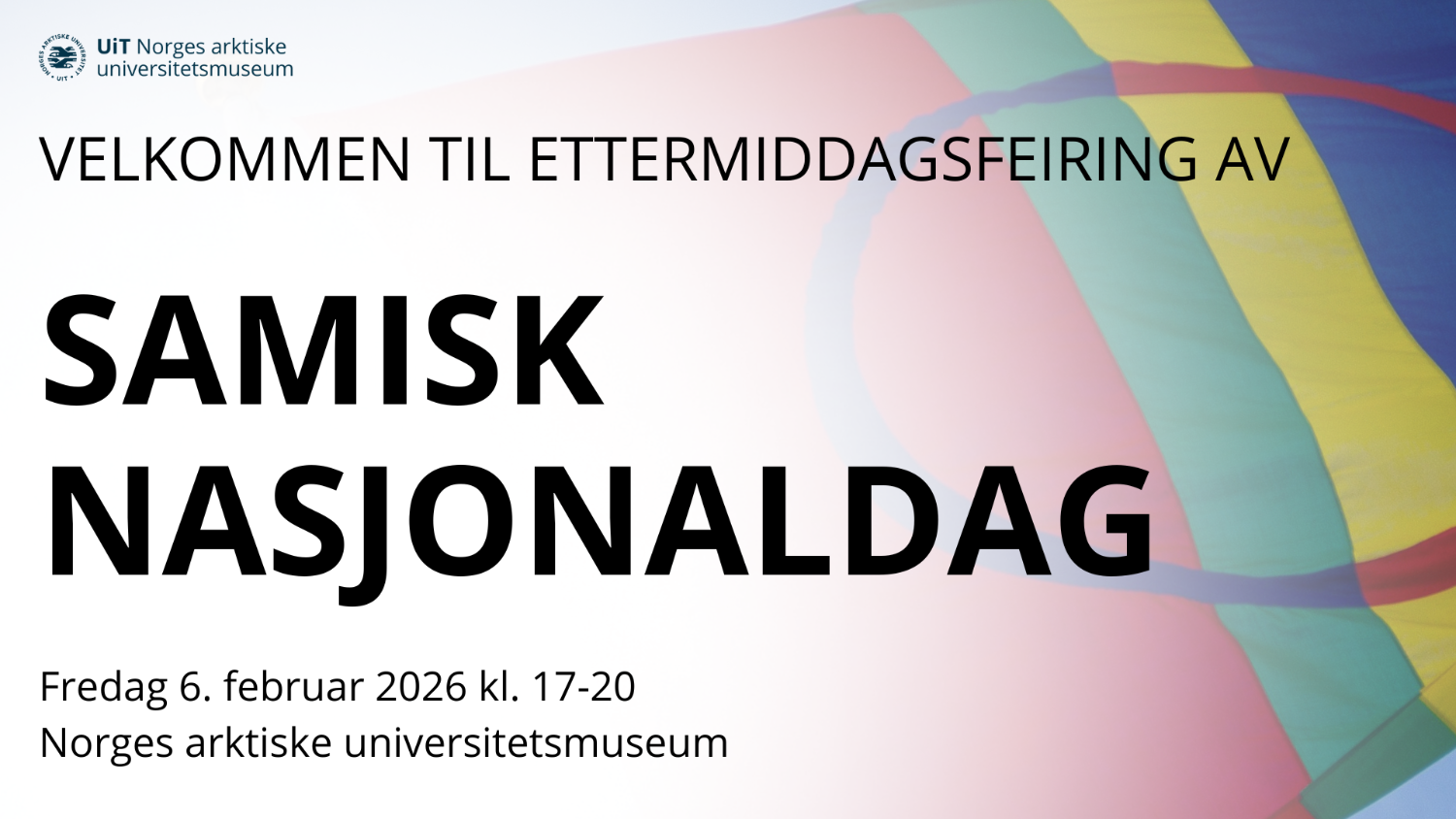 Illustrasjons-/bannerbilde for Velkommen til ettermiddagsfeiring av samenes nasjonaldag! // Join us as we celebrate the Sami National Day!