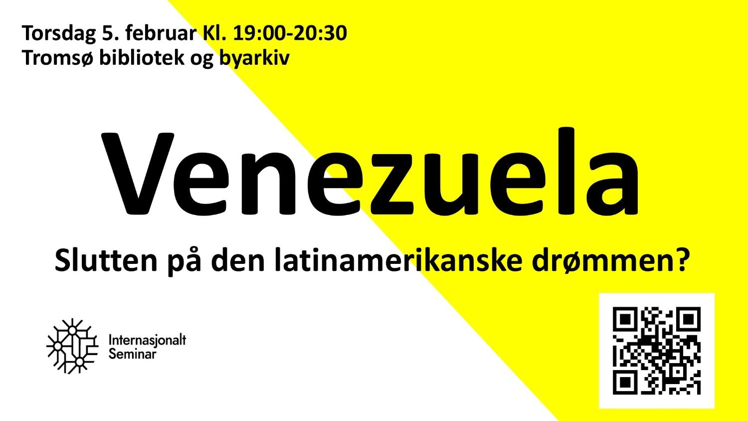 Illustrasjons-/bannerbilde for Debattm&oslash;te om Venezuela, Latin-Amerika og USAs dominans / Debate Meeting on Venezuela, Latin America, and US Dominance