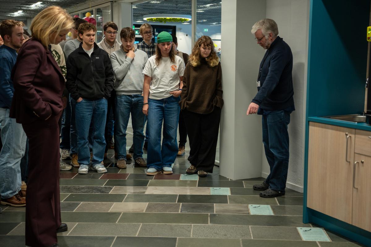 V&aring;re geologistudenter har rett og slett et steinkult bygg, der de hver dag og bokstavelig talt g&aring;r over hele Nord-Norges geologi.
