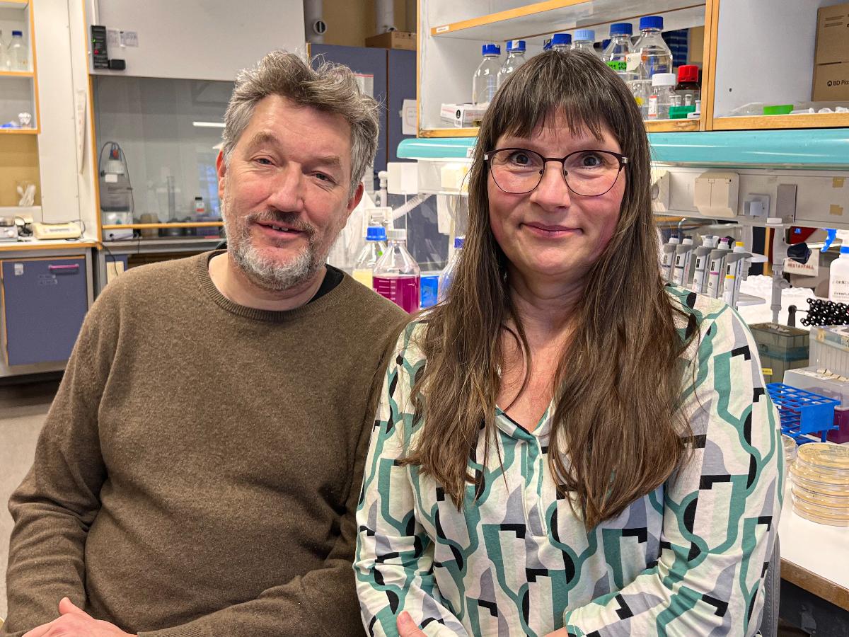 To professorer i et laboratorium ved UiT