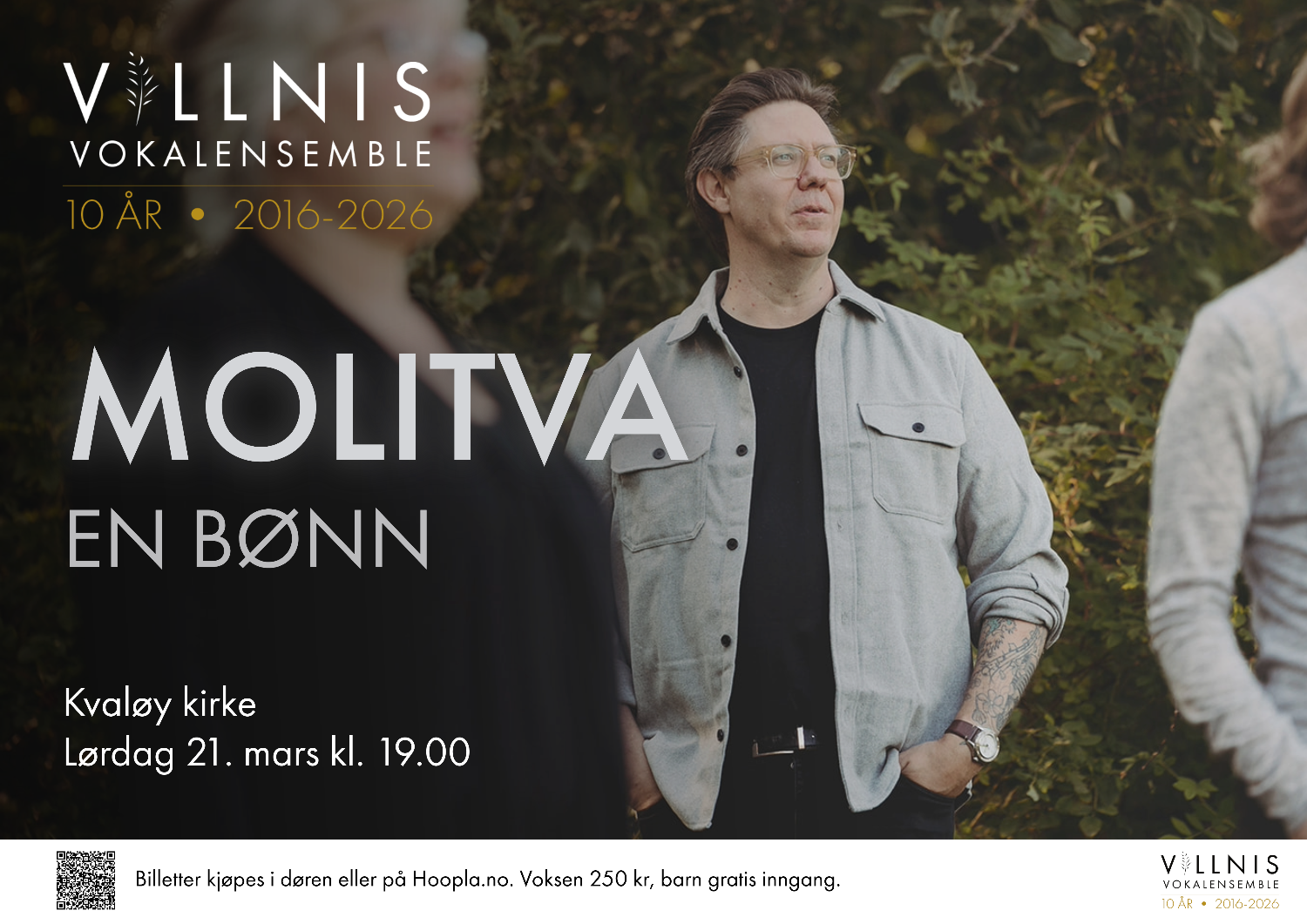 Illustrasjons-/bannerbilde for Konsert med Villnis vokalensemble: Molitva - en b&oslash;nn