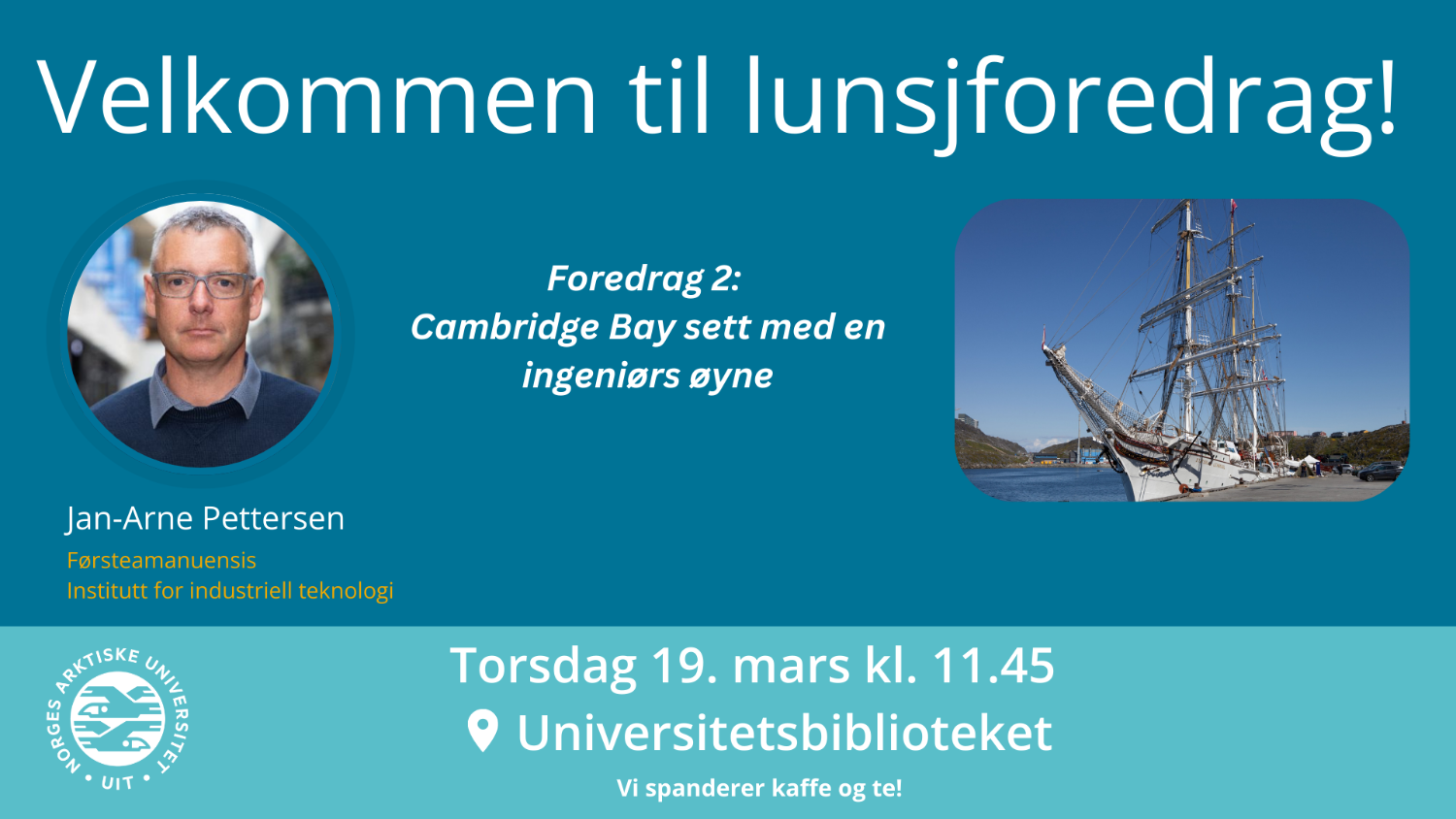 Illustrasjons-/bannerbilde for Lunsjforedrag: Cambridge Bay sett med en ingeni&oslash;rs &oslash;yne 