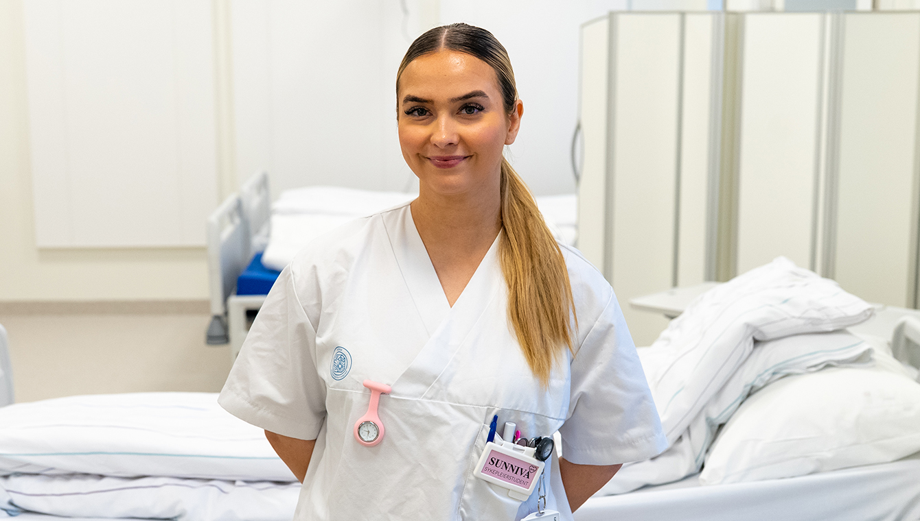 Sykepleierstudent Sunniva Olsen W&aelig;raas