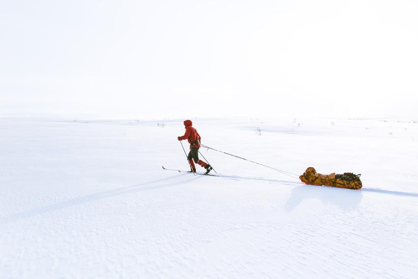 Skigåer på Finnmarksvidda.