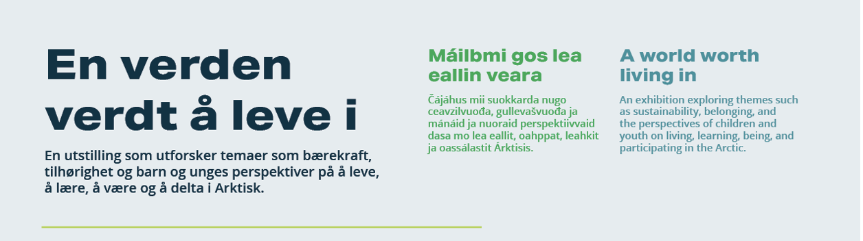 Illustrasjons-/bannerbilde for Utstillings&aring;pning: En verden verdt &aring; leve i 