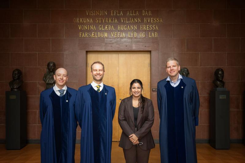 Dr Ancy Wilson and the examination committee