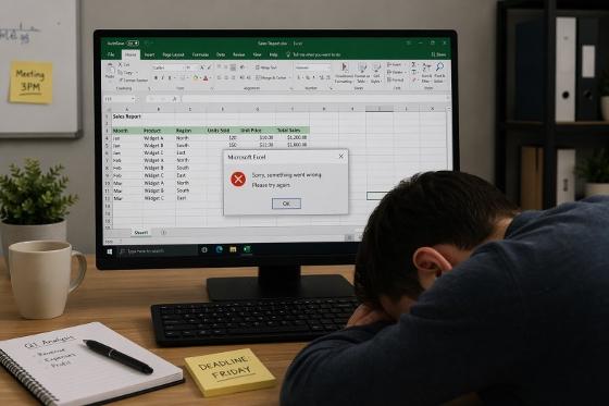 Illustrasjonsbilde for Hjernemat (for lunsjpausen din): Bli en mester i Excel for administrativt ansatte