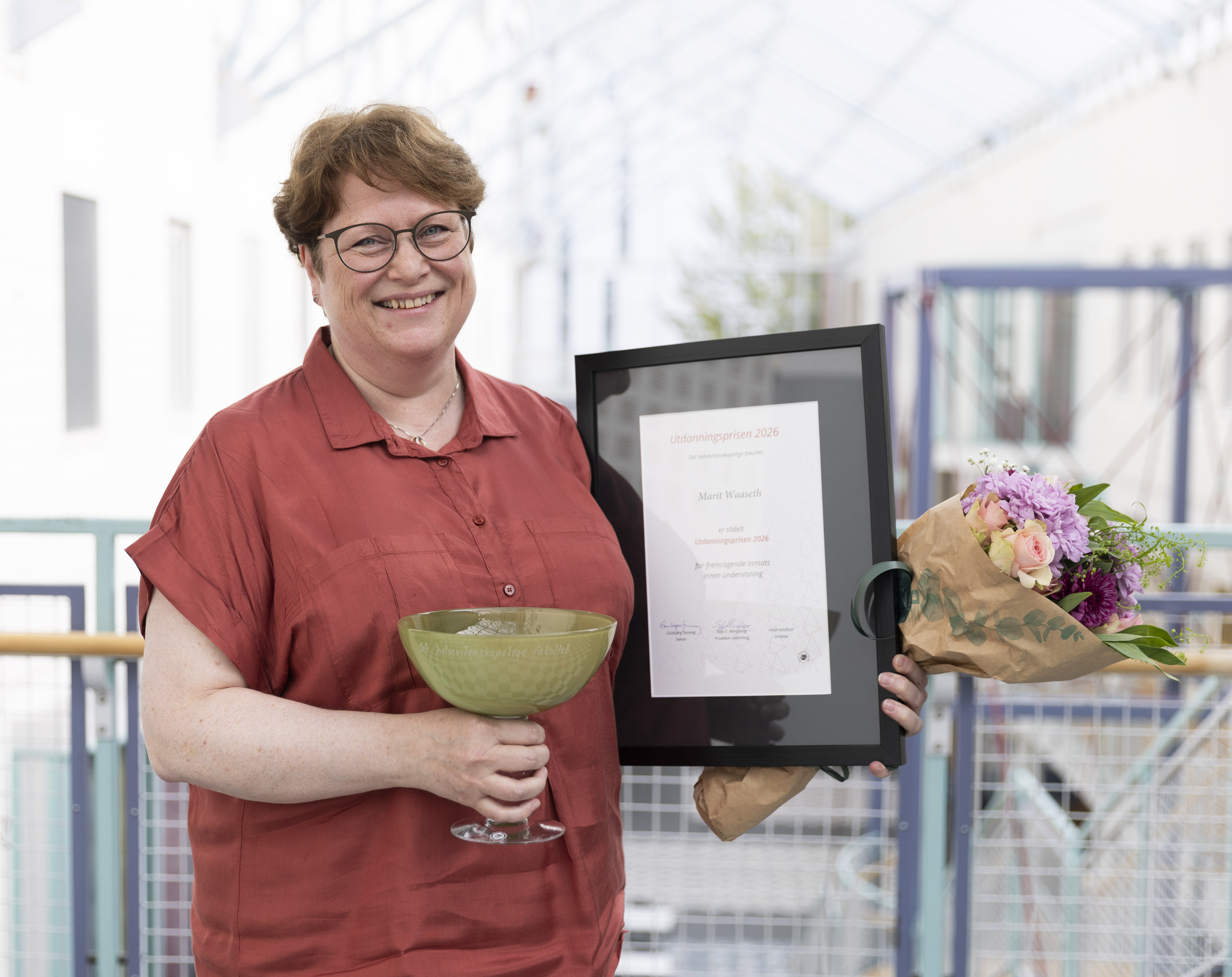 Marit Waaseth (bildet) og Anne Gerd Granås_Utdanningsprisen 2026 Helsefak.jpg Professor Marit Waaseth ved Institutt for farmasi, Helsefak, UiT.