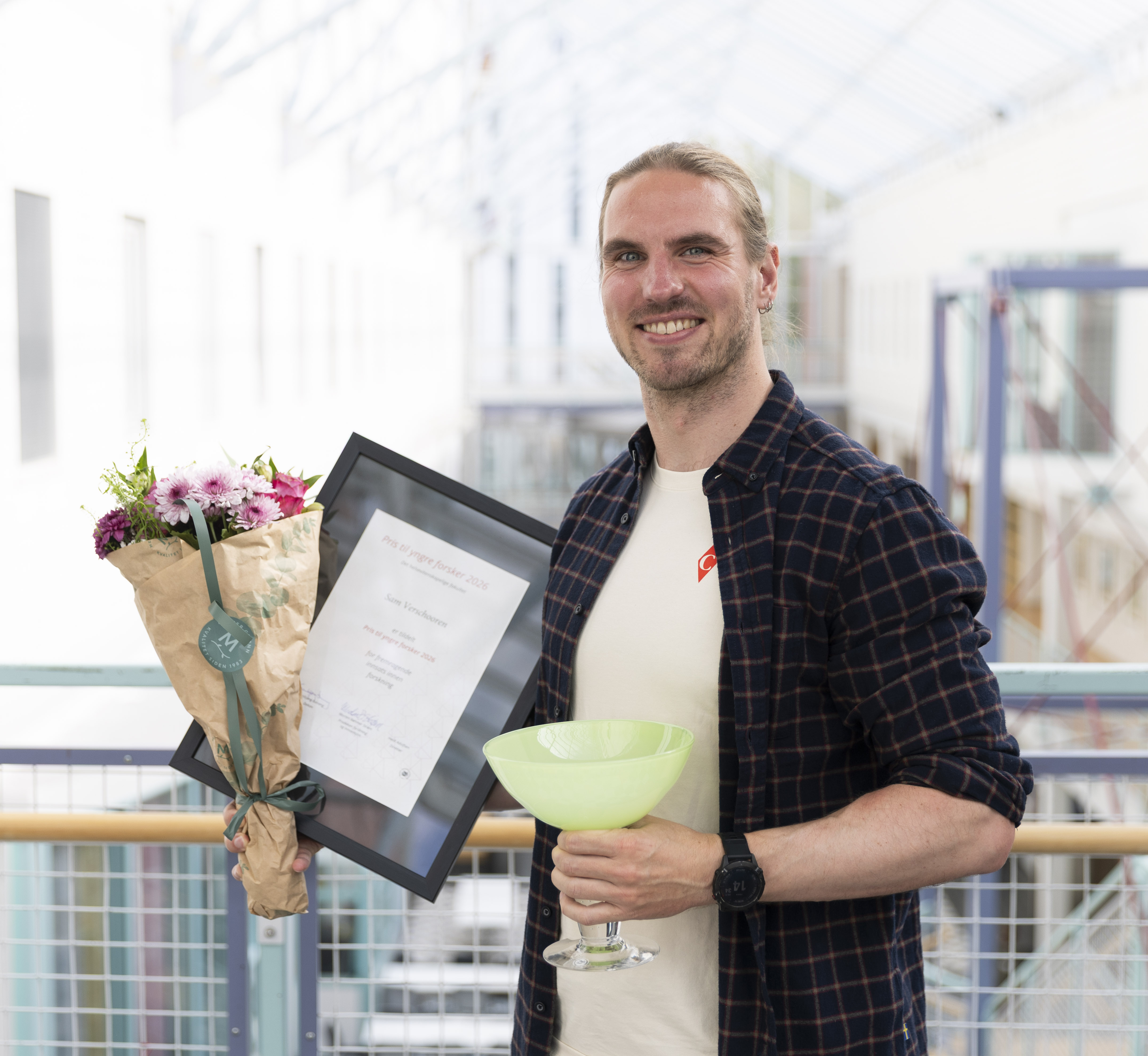 Sam Verschooren_Pris til yngre forsker 2026 Helsefak.jpg Sam Verschooren