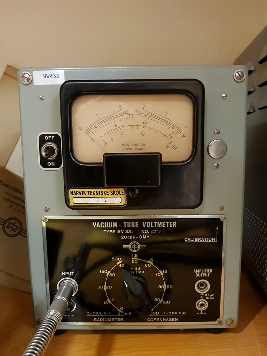 Bilde av Solberg Andersen vacuum tube voltmeter