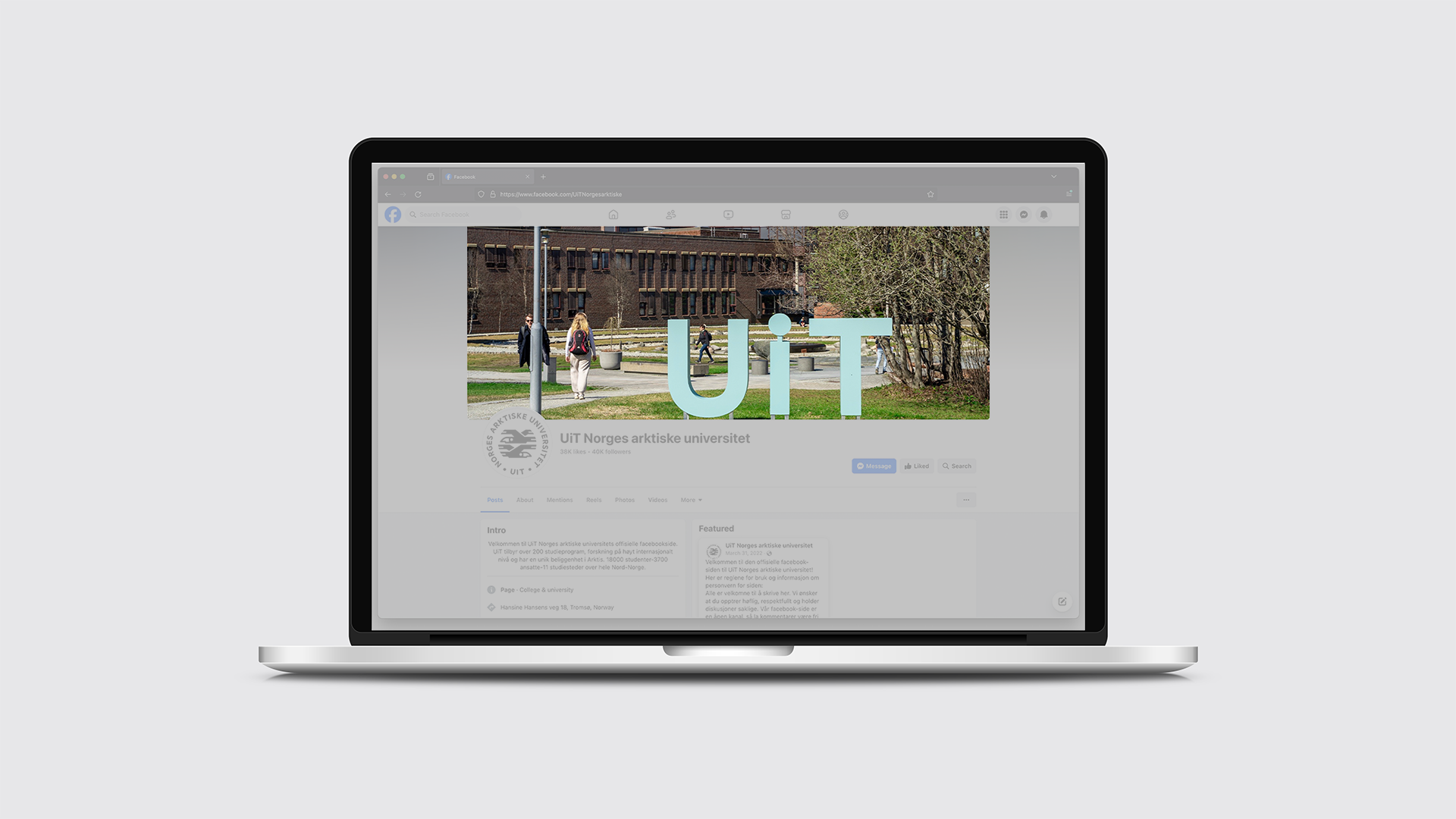 Illustrasjon av forsidebilde på sosiale medier